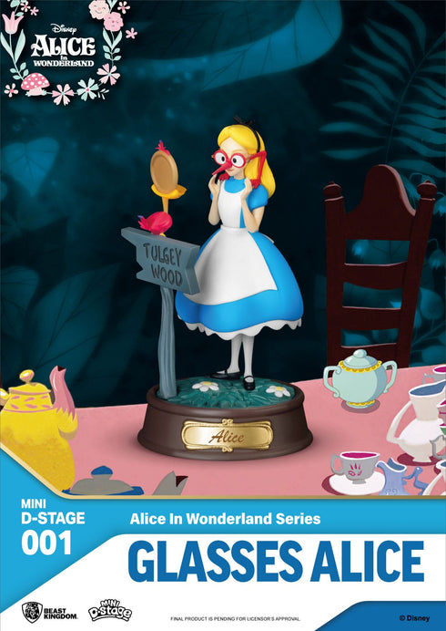 Beast Kingdom Alice in Wonderland Glasses Alice Mini D-Stage PVC Figure