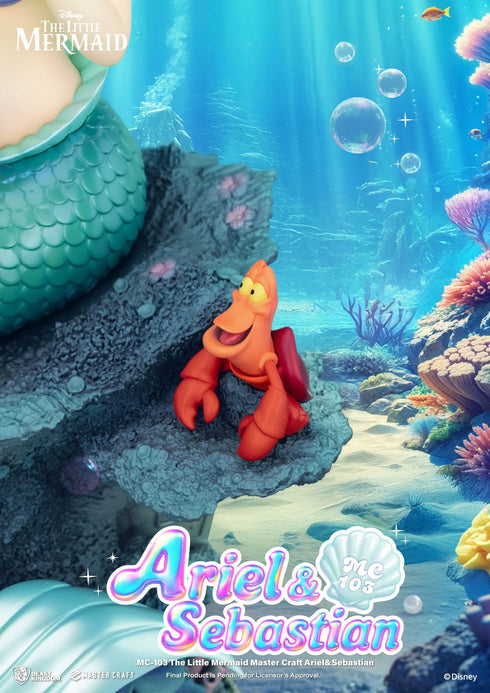 Beast Kingdom Ariel & Sebastian - Disney's The Little Mermaid - MC-103 - Master Craft Collectible Statue