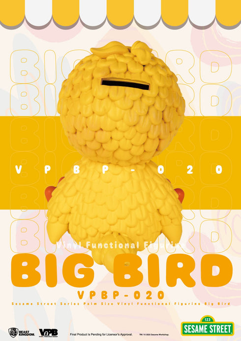 Beast Kingdom Big Bird Piggy Bank - Sesame Street - Palm Sized Vinyl Collectible