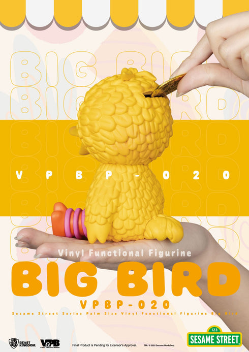 Beast Kingdom Big Bird Piggy Bank - Sesame Street - Palm Sized Vinyl Collectible