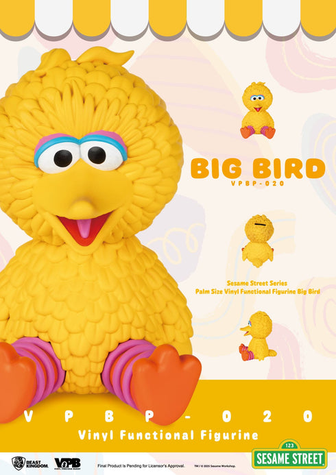 Beast Kingdom Big Bird Piggy Bank - Sesame Street - Palm Sized Vinyl Collectible