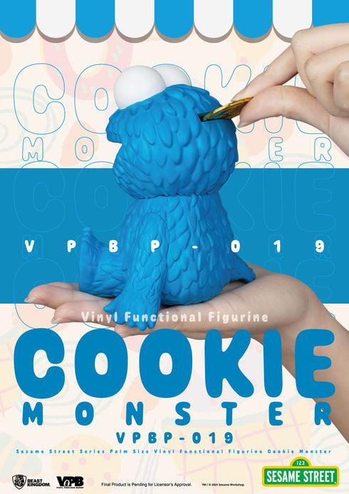 Beast Kingdom Cookie Monster Piggy Bank - Sesame Street - Palm Sized Vinyl Collectible