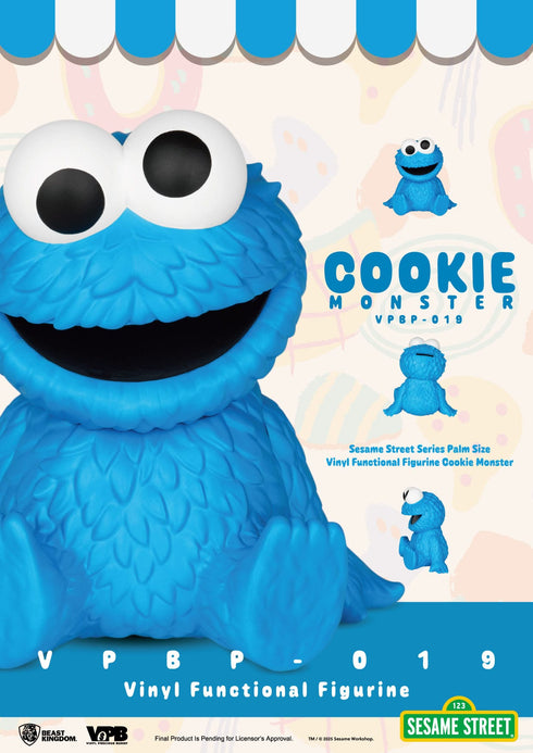 Beast Kingdom Cookie Monster Piggy Bank - Sesame Street - Palm Sized Vinyl Collectible