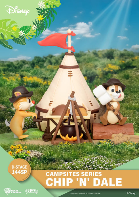 Beast Kingdom Disney Campsite Series Chip & Dale Special Edition D-Stage PVC Diorama Statue