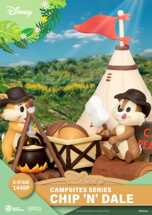 Beast Kingdom Disney Campsite Series Chip & Dale Special Edition D-Stage PVC Diorama Statue