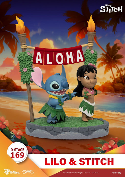 Beast Kingdom Disney Lilo & Stitch D-Stage Lilo & Stitch PVC Diorama Statue