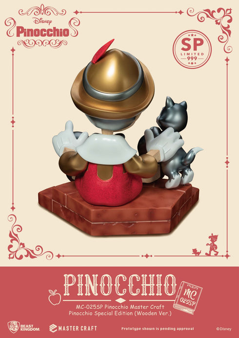 Beast Kingdom Pinocchio Wooden Version (Special Edition) - Disney - MC-025SP - Master Craft Collectible Statue