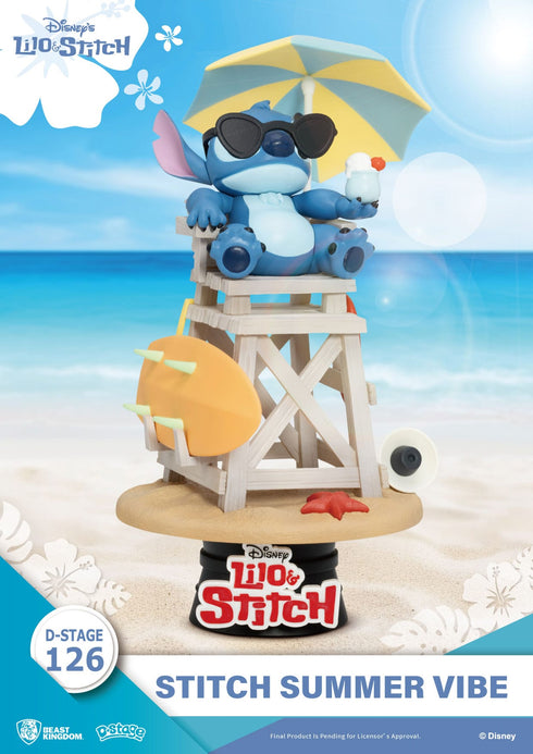 Beast Kingdom Disney Stitch Summer Vibe D-Stage PVC Diorama Statue