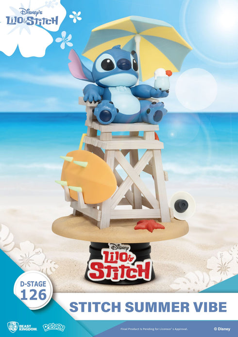Beast Kingdom Disney Stitch Summer Vibe D-Stage PVC Diorama Statue