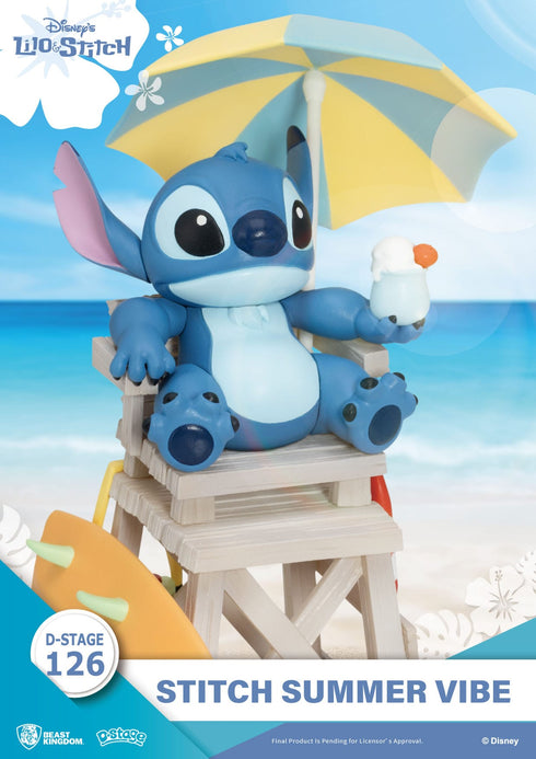 Beast Kingdom Disney Stitch Summer Vibe D-Stage PVC Diorama Statue
