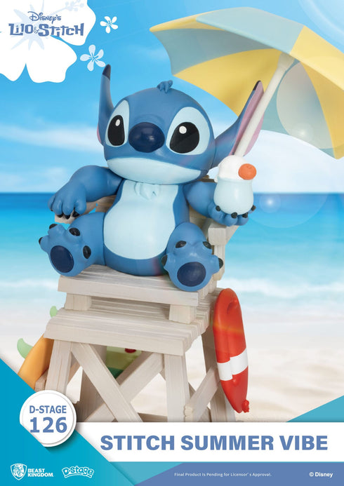 Beast Kingdom Disney Stitch Summer Vibe D-Stage PVC Diorama Statue