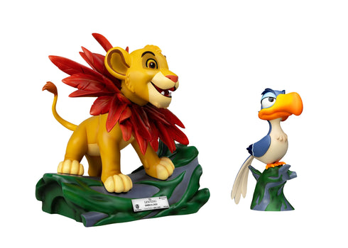 Beast Kingdom Little Simba & Zazu - Disney's The Lion King - MC-092 - Master Craft Collectible Statues 2-Pack