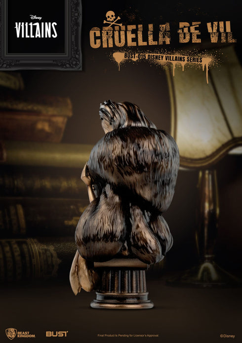 Beast Kingdom Disney Villains Series Cruella De Vil PVC Bust