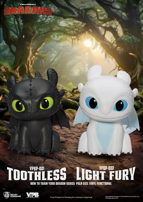 Beast Kingdom Light Fury Piggy Bank - How To Train Your Dragon - Palm Sized Vinyl Collectible