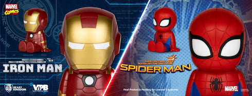 Beast Kingdom Iron Man Piggy Bank - Marvel Comics - Palm Sized Vinyl Collectible