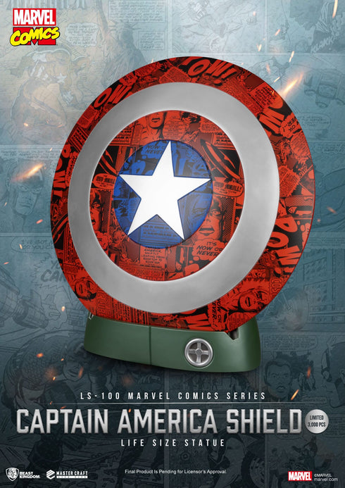 Beast Kingdom Captain America Shield - Marvel Comics - LS-100 - Life-Size Collectible Statue