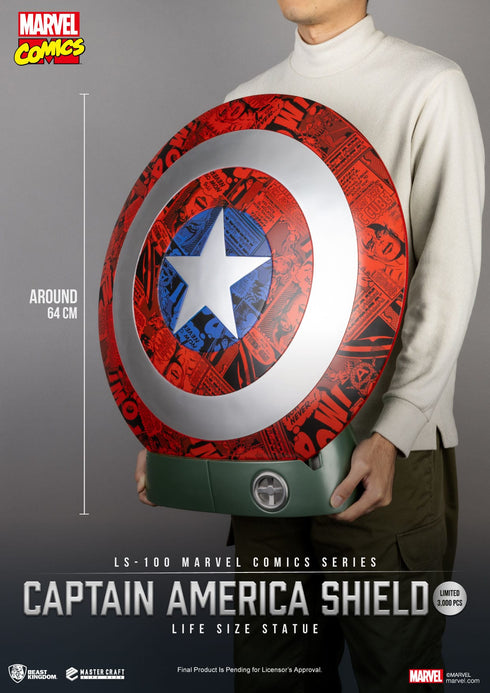 Beast Kingdom Captain America Shield - Marvel Comics - LS-100 - Life-Size Collectible Statue