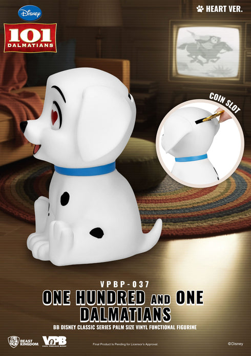 Beast Kingdom One Hundred and One Dalmatians Piggy Bank - Disney Classic - Palm Sized Vinyl Collectible Blind Box Set