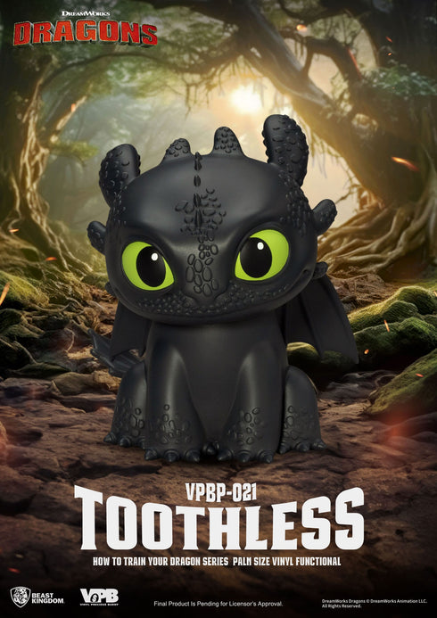 Beast Kingdom Toothless Piggy Bank - How To Train Your Dragon - Palm Sized Vinyl Collectible