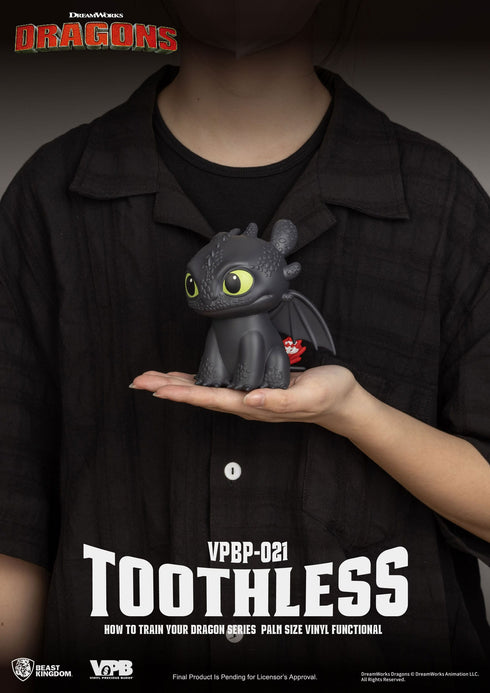 Beast Kingdom Toothless Piggy Bank - How To Train Your Dragon - Palm Sized Vinyl Collectible