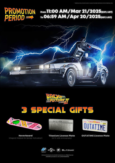 Blitzway Back to the Future II Premium UMS Time Machine 1/6 Vehicle