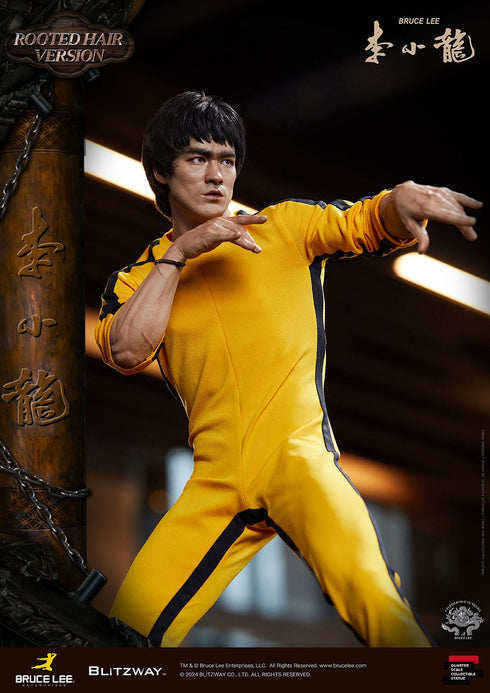 Blitzway Bruce Lee 50th Anniversary Tribute (Rooted Hair Version) 1/4 Statue