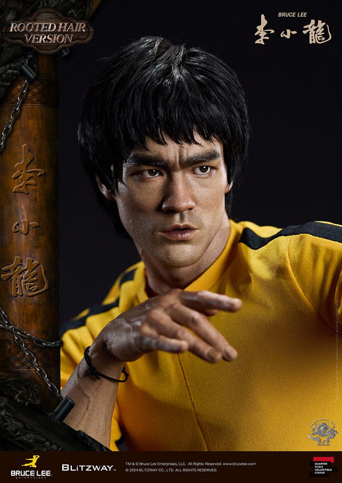 Blitzway Bruce Lee 50th Anniversary Tribute (Rooted Hair Version) 1/4 Statue