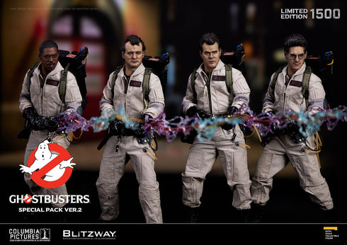 Blitzway Ghostbusters Venkman, Stantz, Spengler & Zeddemore Ver. 2 Premium UMS 1/6 Action Figure 4-Pack