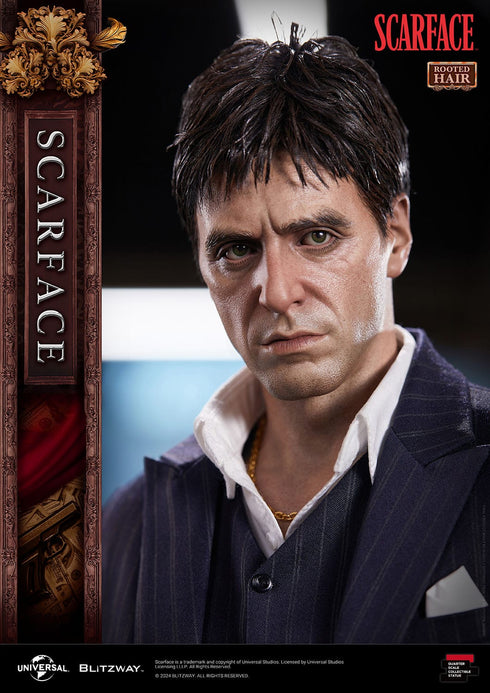 Blitzway Scarface Superb Scale Tony Montana (Rooted Hair Version) 1/4 Statue