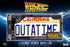 Doctor Collector Outatime DeLorean License Plate - Back To The Future - Collectible Replica