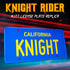 Doctor Collector KITT License Plate - Knight Rider - Collectible Replica