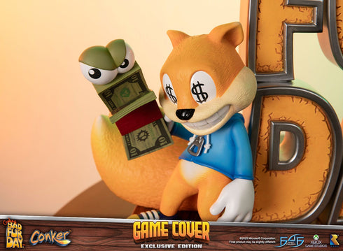 First 4 Figures Game Cover (Exclusive Edition) - Conker's Bad Fur Day - Collectible Statue