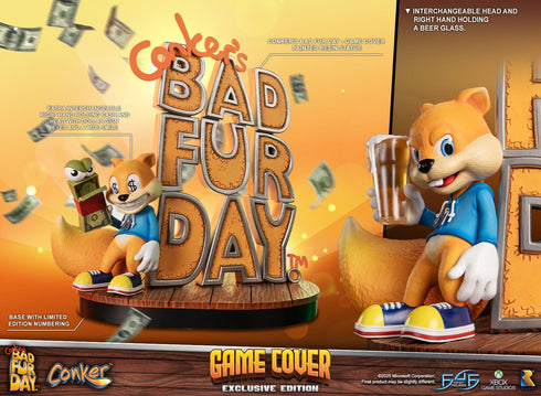 First 4 Figures Game Cover (Exclusive Edition) - Conker's Bad Fur Day - Collectible Statue
