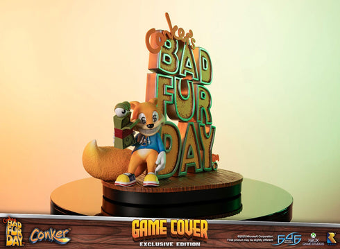 First 4 Figures Game Cover (Exclusive Edition) - Conker's Bad Fur Day - Collectible Statue