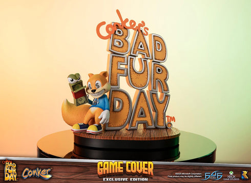 First 4 Figures Game Cover (Exclusive Edition) - Conker's Bad Fur Day - Collectible Statue