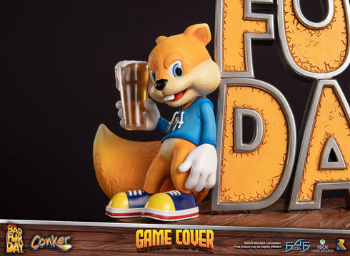 First 4 Figures Game Cover (Standard Edition) - Conker's Bad Fur Day - Collectible Statue