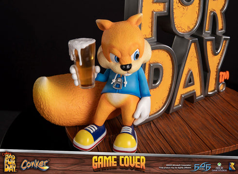 First 4 Figures Game Cover (Standard Edition) - Conker's Bad Fur Day - Collectible Statue