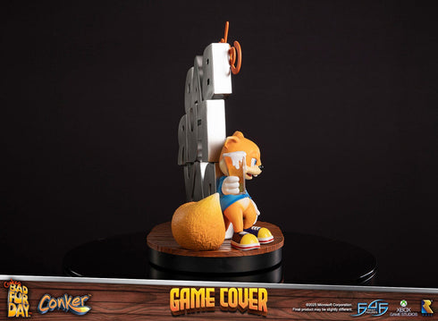 First 4 Figures Game Cover (Standard Edition) - Conker's Bad Fur Day - Collectible Statue