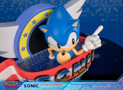 First 4 Figures Sonic Title Screen - Sonic the Hedgehog - Collectible Statue