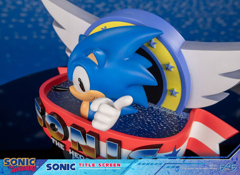 First 4 Figures Sonic Title Screen - Sonic the Hedgehog - Collectible Statue
