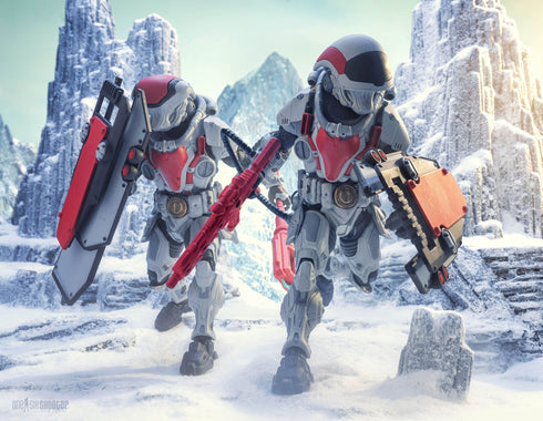 Four Horsemen Studios Cosmic Legions: Outpost Zaxxius T.U.5.C.C. Phantom Trooper Action Figure