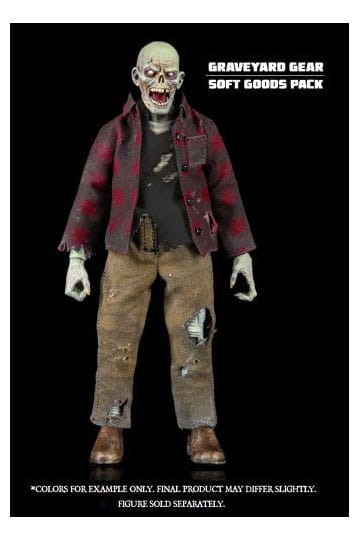 Four Horsemen Studios Graveyard Series Worker Zombie Soft Goods Action Figure Accessory Pack