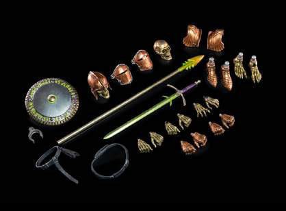 Four Horsemen Studios Mythic Legions: Ashes of Agbendor Gold Skeleton 2 Deluxe Edition Action Figure