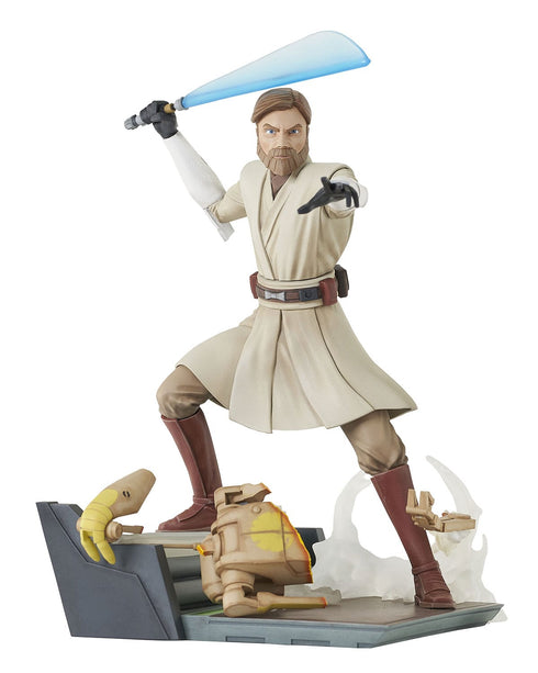 Gentle Giant Star Wars The Clone Wars Deluxe Gallery General Obi-Wan Kenobi PVC Statue