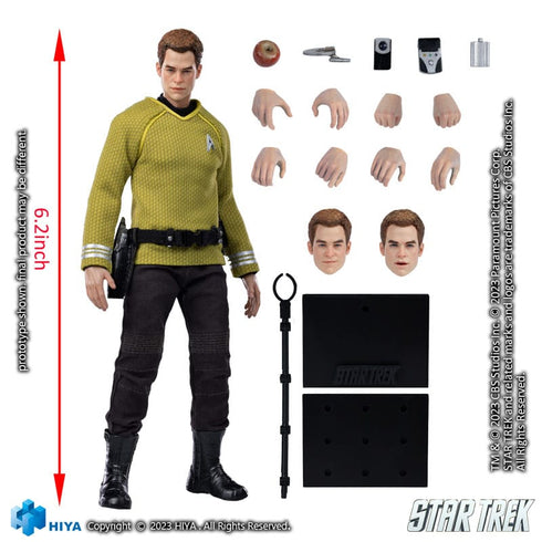 Hiya Toys Star Trek 2009 James T. Kirk Exquisite Super Series 1/12 Action Figure