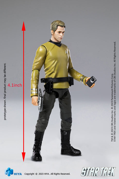 Hiya Toys Star Trek 2009 James T. Kirk Exquisite Mini 1/18 Action Figure