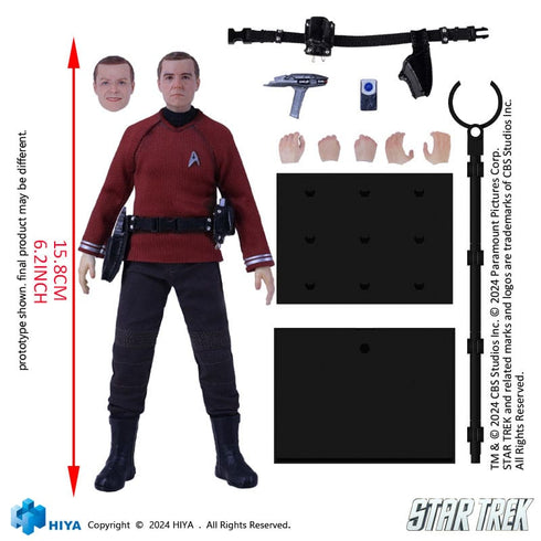 Hiya Toys Star Trek 2009 Scotty Exquisite Super Series 1/12 Action Figure
