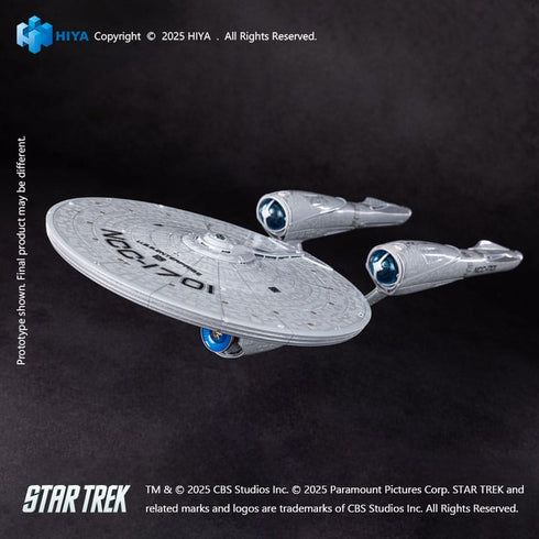 Hiya Toys Star Trek Strange 2009 REPLICAart Series Light Up Starship SS Enterprise NCC-1701 Replica
