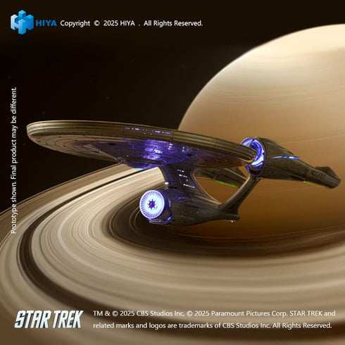 Hiya Toys Star Trek Strange 2009 REPLICAart Series Light Up Starship SS Enterprise NCC-1701 Replica