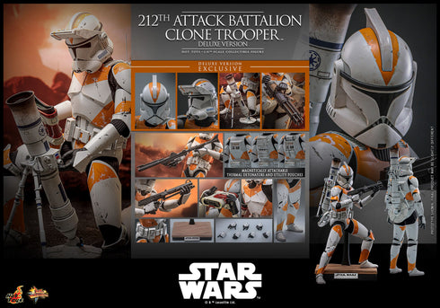 Hot Toys 212th Attack Battalion Clone Trooper (Deluxe Version) - Star Wars: The Clone Wars - MMS852 - 1/6 Scale Collectible Figure